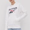 Γυναικεία Χωρίς φερμουάρ Μπλούζα Reebok χρώμα: άσπρο