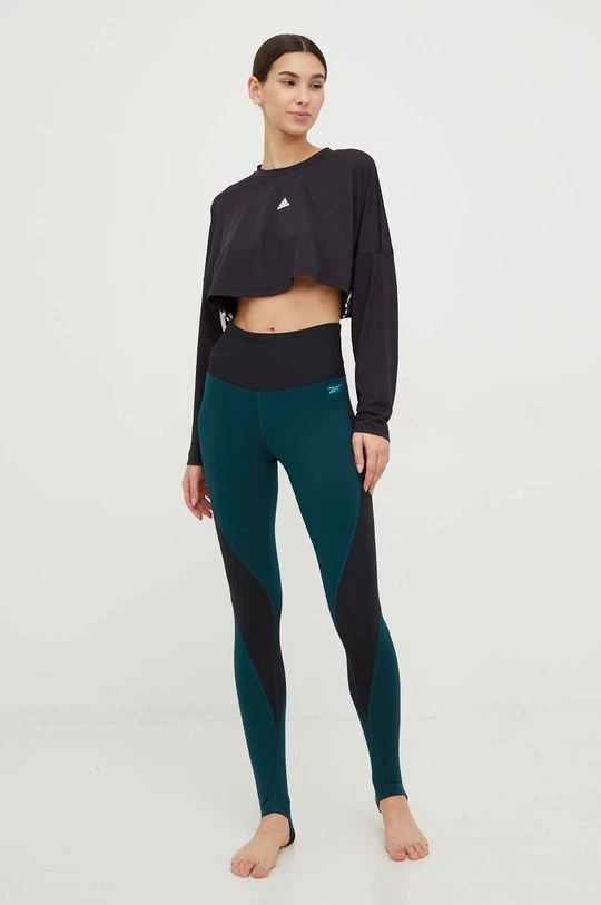 Γυναικεία Κολάν Αθλητικό κολάν Reebok Thermowarm + Graphene πράσινο 2 Γυναικεία Κολάν Αθλητικό κολάν Reebok Thermowarm + Graphene πράσινο - Image 2