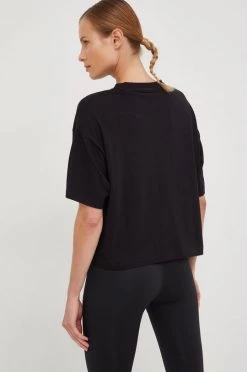 Γυναικεία Κοντομάνικο Βαμβακερό μπλουζάκι Reebok μαύρο -Reebok Εκπτώσεις unnamed file 1087