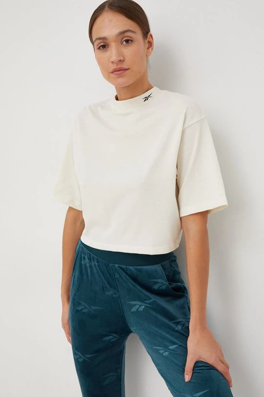 Γυναικεία Κοντομάνικο Μπλουζάκι Reebok μπεζ 3 Γυναικεία Κοντομάνικο Μπλουζάκι Reebok μπεζ - Image 3