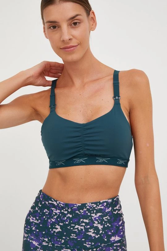 Γυναικεία Αθλητικά σουτιέν Αθλητικό σουτιέν για θηλασμό Reebok πράσινο 1 Γυναικεία Αθλητικά σουτιέν Αθλητικό σουτιέν για θηλασμό Reebok πράσινο