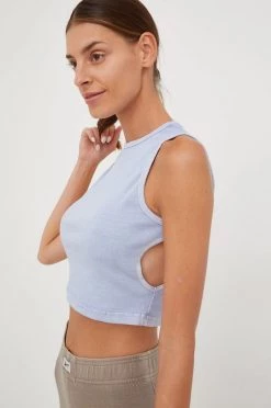 Γυναικεία Αμάνικος Top Reebok Mills Natural Dye , χρώμα: μοβ