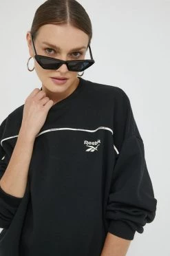 Γυναικεία Χωρίς φερμουάρ Μπλούζα Reebok μαύρο,