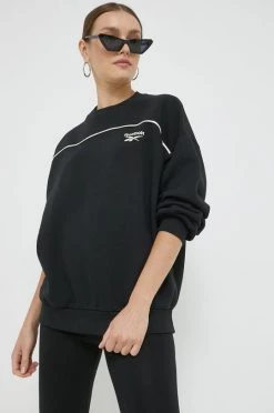 Γυναικεία Χωρίς φερμουάρ Μπλούζα Reebok μαύρο, -Reebok Εκπτώσεις unnamed file 1302