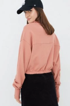 Γυναικεία Χωρίς φερμουάρ Βαμβακερή μπλούζα Reebok χρώμα: ροζ, -Reebok Εκπτώσεις unnamed file 1364