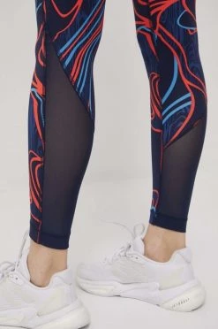 Γυναικεία Κολάν προπόνησης Reebok Lux Perform χρώμα: ναυτικό μπλε -Reebok Εκπτώσεις unnamed file 1375