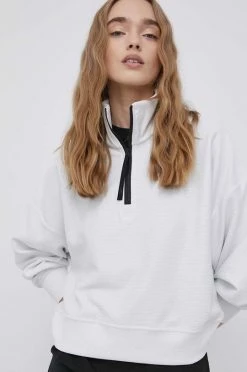 Γυναικεία Χωρίς φερμουάρ Μπλούζα Reebok χρώμα: γκρι,