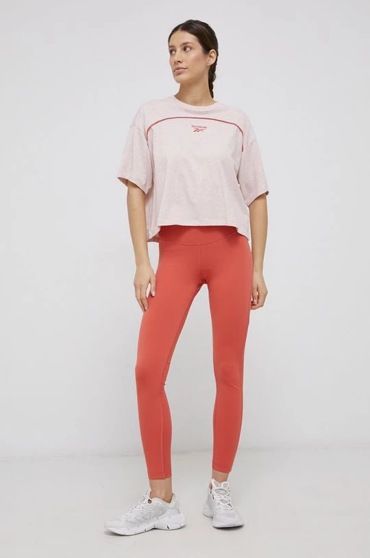 Γυναικεία Κολάν Reebok χρώμα: πορτοκαλί 2 Γυναικεία Κολάν Reebok χρώμα: πορτοκαλί - Image 2