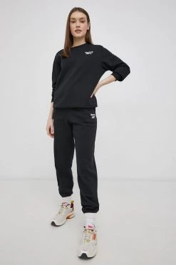 Γυναικεία Παντελόνια φόρμας Παντελόνι Reebok χρώμα: μαύρο