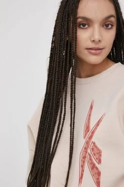 Γυναικεία Χωρίς φερμουάρ Μπλούζα Reebok χρώμα: διάφανο