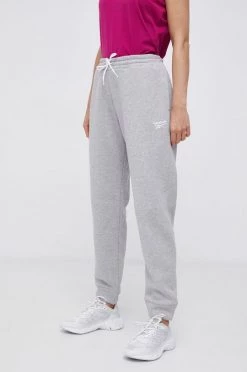 Γυναικεία Παντελόνια φόρμας Παντελόνι Reebok χρώμα: γκρι