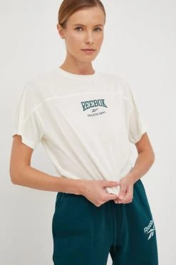 Γυναικεία Κοντομάνικο Μπλουζάκι Reebok μπεζ