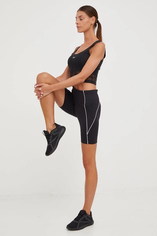 Γυναικεία Σορτς προπόνησης Reebok Ready Poly , χρώμα: μαύρο 2 Γυναικεία Σορτς προπόνησης Reebok Ready Poly , χρώμα: μαύρο - Image 2