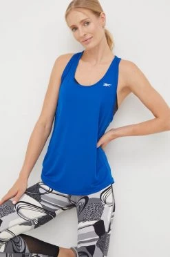 Γυναικεία Αμάνικος Τοπ προπόνησης Reebok Workout Ready μπλε