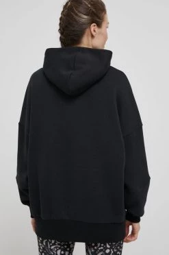 Γυναικεία Χωρίς φερμουάρ Μπλούζα Reebok Studio Recycled μαύρο, με κουκούλα -Reebok Εκπτώσεις unnamed file 180