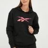 Γυναικεία Χωρίς φερμουάρ Μπλούζα Reebok μαύρο,