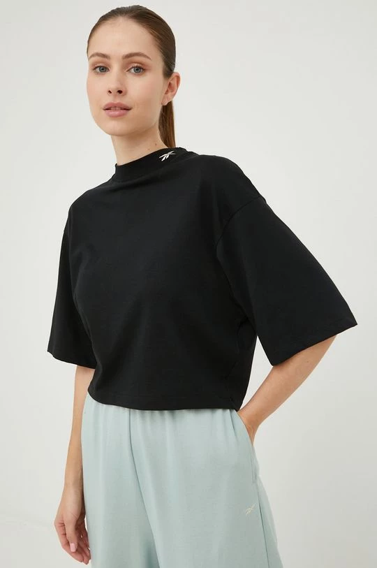 Γυναικεία Κοντομάνικο Μπλουζάκι Reebok μαύρο 1 Γυναικεία Κοντομάνικο Μπλουζάκι Reebok μαύρο