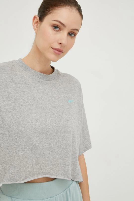 Γυναικεία Κοντομάνικο Μπλουζάκι Reebok γκρι 4 Γυναικεία Κοντομάνικο Μπλουζάκι Reebok γκρι - Image 4