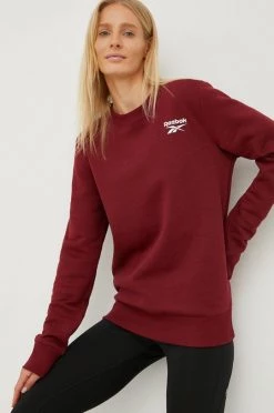 Γυναικεία Χωρίς φερμουάρ Μπλούζα Reebok κάστανο