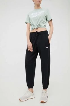 Γυναικεία Παντελόνια φόρμας Παντελόνι φόρμας Reebok μαύρο