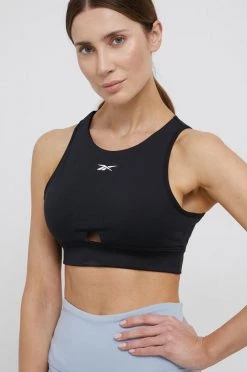 Γυναικεία Αμάνικος Top Reebok χρώμα: μαύρο