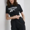 Γυναικεία Κοντομάνικο Μπλουζάκι Reebok χρώμα: μαύρο