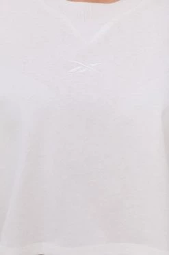 Γυναικεία Κοντομάνικο Βαμβακερό μπλουζάκι Reebok άσπρο -Reebok Εκπτώσεις unnamed file 2135