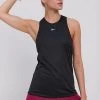 Γυναικεία Αμάνικος Top Reebok χρώμα: μαύρο