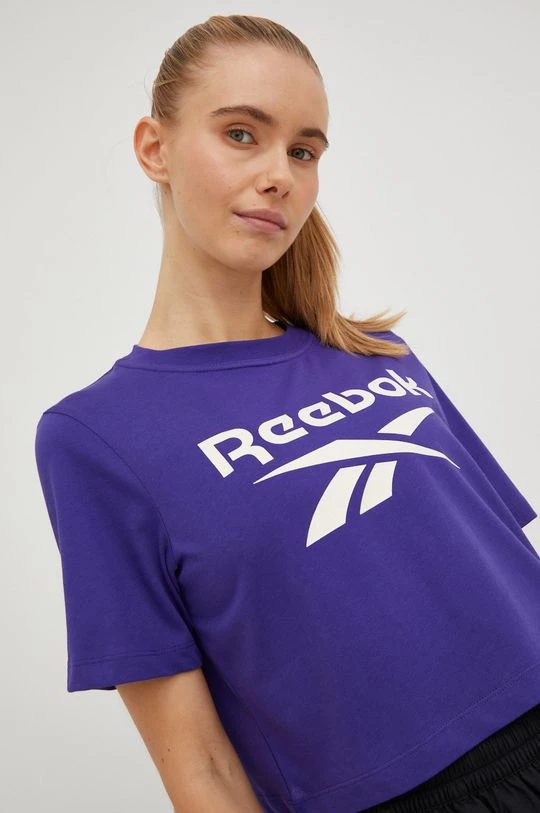 Γυναικεία Κοντομάνικο Μπλουζάκι Reebok μοβ 1 Γυναικεία Κοντομάνικο Μπλουζάκι Reebok μοβ