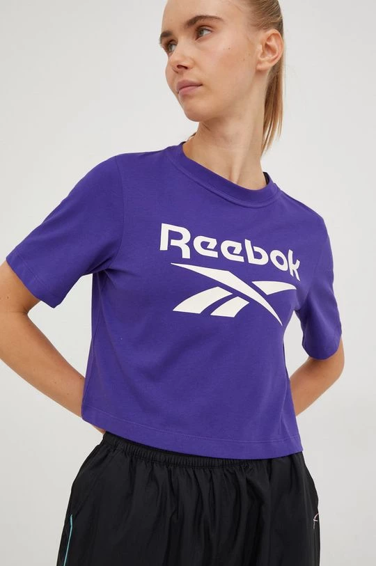 Γυναικεία Κοντομάνικο Μπλουζάκι Reebok μοβ 4 Γυναικεία Κοντομάνικο Μπλουζάκι Reebok μοβ - Image 4