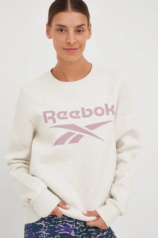 Γυναικεία Χωρίς φερμουάρ Μπλούζα Reebok Identity , χρώμα: μπεζ 1 Γυναικεία Χωρίς φερμουάρ Μπλούζα Reebok Identity , χρώμα: μπεζ