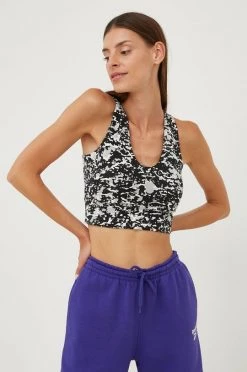 Γυναικεία Αθλητικά σουτιέν Αθλητικό σουτιέν Reebok Modern Safari μαύρο -Reebok Εκπτώσεις unnamed file 2480