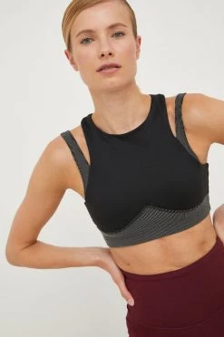 Γυναικεία Αθλητικά σουτιέν Σουτιέν γιόγκα Reebok Studio Layered μαύρο