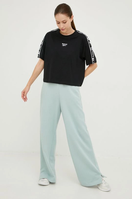 Γυναικεία Κοντομάνικο Βαμβακερό μπλουζάκι Reebok μαύρο 2 Γυναικεία Κοντομάνικο Βαμβακερό μπλουζάκι Reebok μαύρο - Image 2