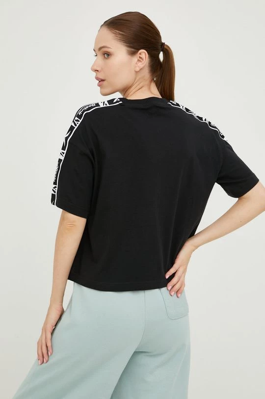 Γυναικεία Κοντομάνικο Βαμβακερό μπλουζάκι Reebok μαύρο 3 Γυναικεία Κοντομάνικο Βαμβακερό μπλουζάκι Reebok μαύρο - Image 3