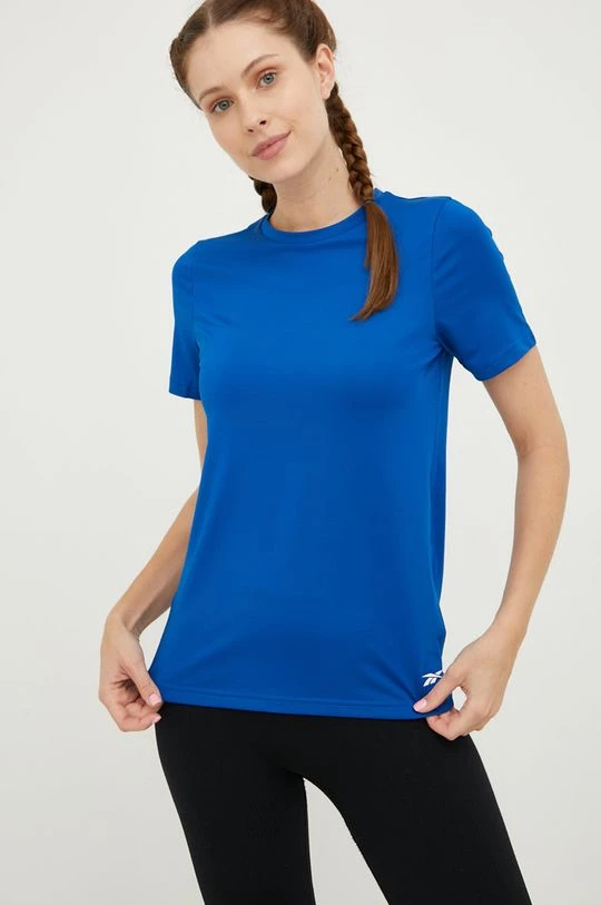 Γυναικεία Κοντομάνικο Μπλουζάκι προπόνησης Reebok Workout Ready μπλε 2 Γυναικεία Κοντομάνικο Μπλουζάκι προπόνησης Reebok Workout Ready μπλε - Image 2