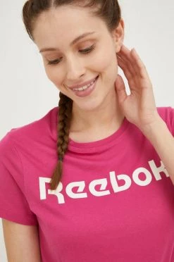 Γυναικεία Κοντομάνικο Βαμβακερό μπλουζάκι Reebok μοβ -Reebok Εκπτώσεις unnamed file 2524