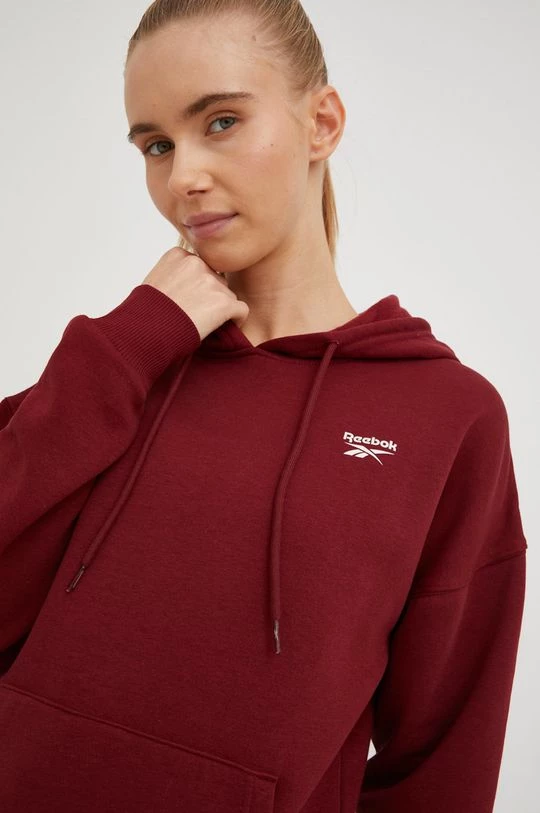 Γυναικεία Χωρίς φερμουάρ Μπλούζα Reebok μαόνι 1 Γυναικεία Χωρίς φερμουάρ Μπλούζα Reebok μαόνι