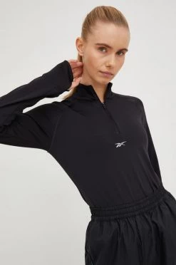 Γυναικεία Χωρίς φερμουάρ Φούτερ για τζόκινγκ Reebok μαύρο,