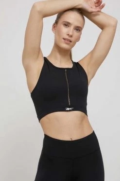Γυναικεία Αμάνικος Τοπ προπόνησης Reebok μαύρο