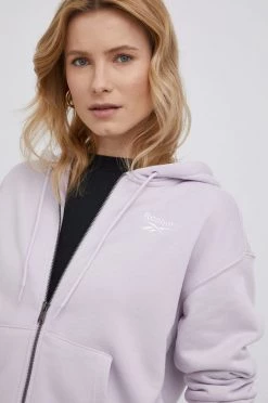 Γυναικεία Με φερμουάρ Μπλούζα Reebok χρώμα: μοβ, -Reebok Εκπτώσεις unnamed file 2705