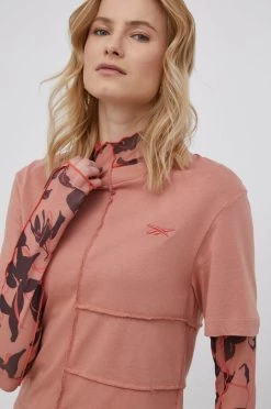 Γυναικεία Κοντομάνικο Μπλουζάκι Reebok χρώμα: πορτοκαλί -Reebok Εκπτώσεις unnamed file 2710