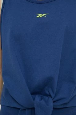 Γυναικεία Αμάνικος Reebok - Βαμβακερό τοπ χάλυβα μπλε -Reebok Εκπτώσεις unnamed file 2729