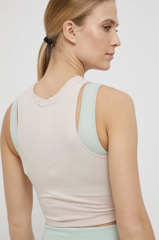 Γυναικεία Αμάνικος Reebok - Top κρεμ 3 Γυναικεία Αμάνικος Reebok - Top κρεμ - Image 3