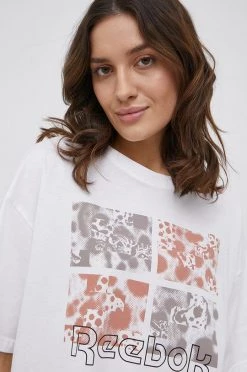 Γυναικεία Κοντομάνικο Βαμβακερό μπλουζάκι Reebok άσπρο -Reebok Εκπτώσεις unnamed file 2829