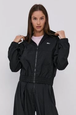 Γυναικεία Κοντά μπουφάν Μπουφάν Reebok χρώμα: μαύρο