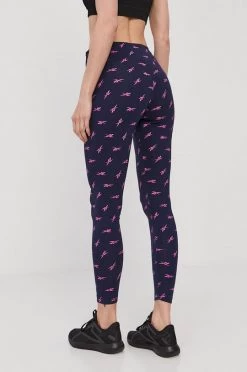 Γυναικεία Κολάν Reebok χρώμα: ναυτικό μπλε -Reebok Εκπτώσεις unnamed file 2981