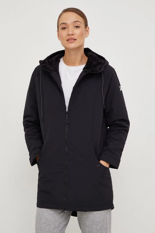 Γυναικεία Μακριά μπουφάν Μπουφάν Reebok μαύρο, 1 Γυναικεία Μακριά μπουφάν Μπουφάν Reebok μαύρο,