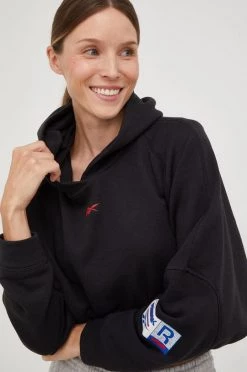 Γυναικεία Χωρίς φερμουάρ Μπλούζα Reebok μαύρο, -Reebok Εκπτώσεις unnamed file 302