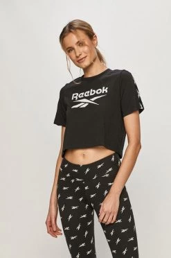 Γυναικεία Κοντομάνικο Reebok - Μπλουζάκι μαύρο